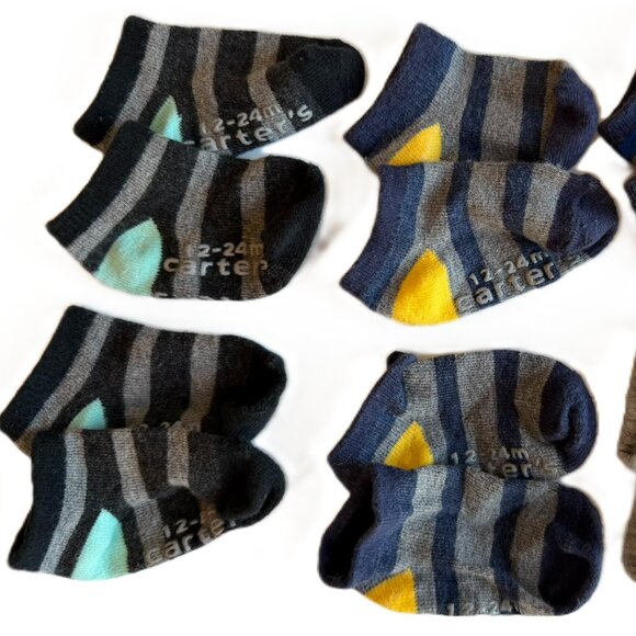 3/$15 | Baby Boy Socks 12-24M S/6 - Picture 2 of 4